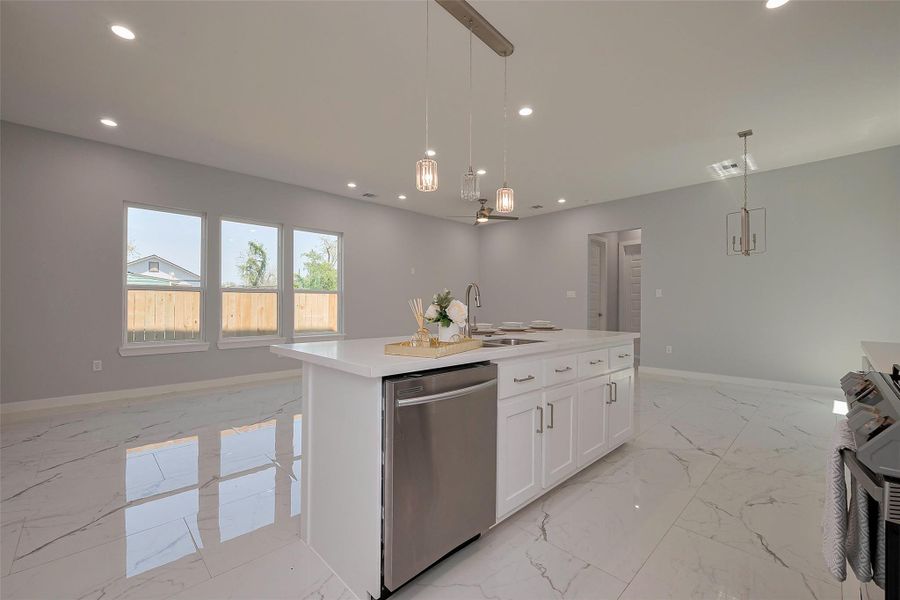 Furnished interior view inside a new home in , Houston (Image 6).