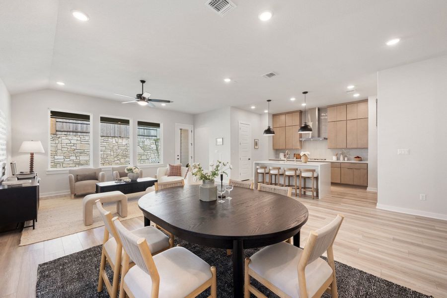 Furnished interior view inside a new home in Lariat, Liberty Hill (Image 10).