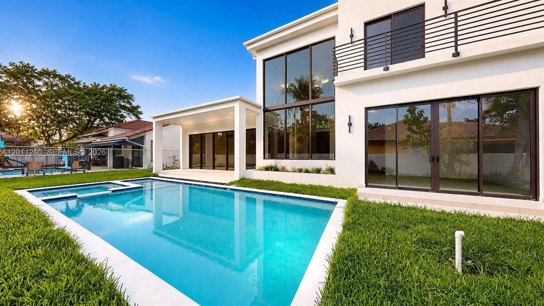 Exterior details and patio area of a home in , Miami Lakes (Image 45).