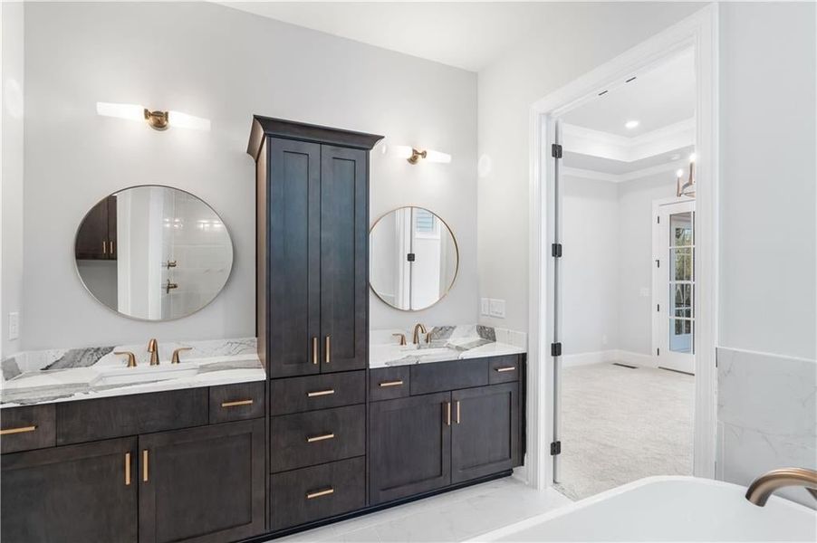 Furnished interior view inside a new home in Waterside Single Family, Peachtree Corners (Image 18).
