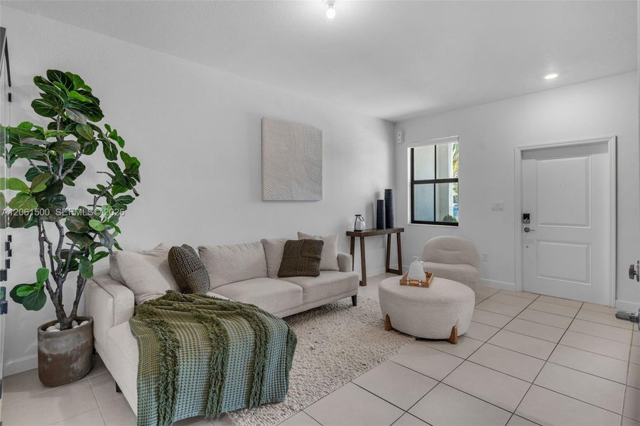 Furnished interior view inside a new home in , Miami (Image 5). Furnished interior view inside a new home in , Miami (Image 5).