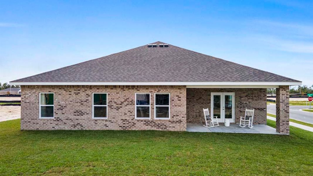 Representative exterior photo of a completed home built from the The Camden by D.R. Horton in Liberty, Panama City, FL (Image 20).