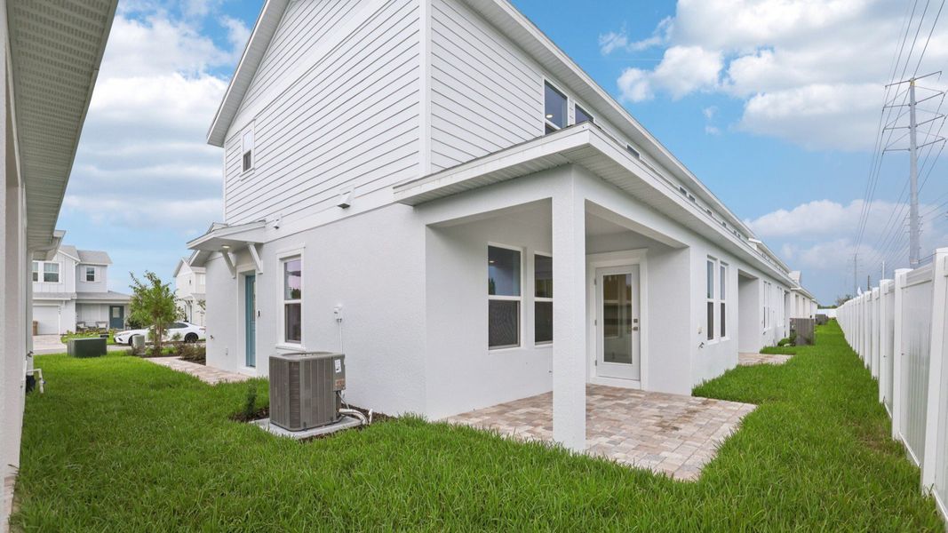 Back of the Coronado - End at Cyrene at Harmony located in St Cloud FL by DRB Homes Back of the Coronado - End at Cyrene at Harmony located in St Cloud FL by DRB Homes