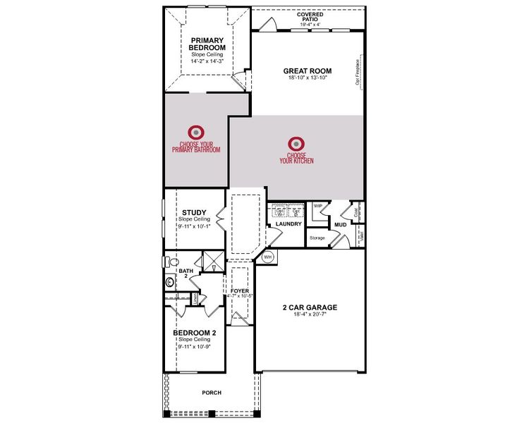 2D floor plan layout of this home in Elyson, Katy, TX (Image 5).