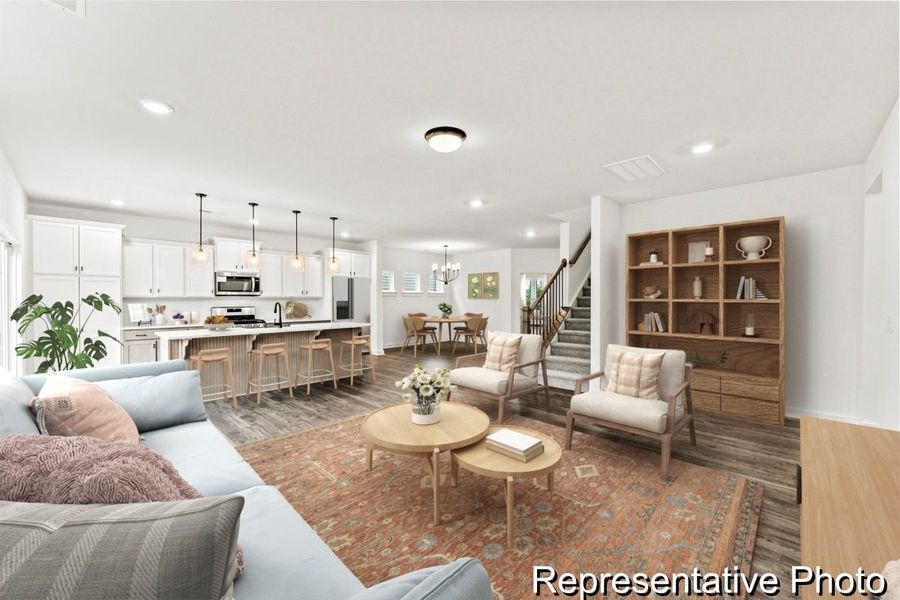 Furnished interior view inside a new home in Parc Northwest, Elon (Image 3).
