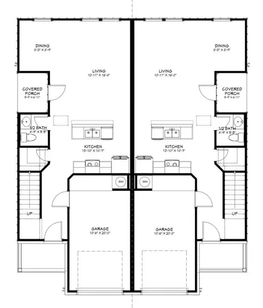 2D floor plan layout of this home in The Preserve At Thousand Oaks Duplexes, Killeen, TX (Image 3). 2D floor plan layout of this home in The Preserve At Thousand Oaks Duplexes, Killeen, TX (Image 3).