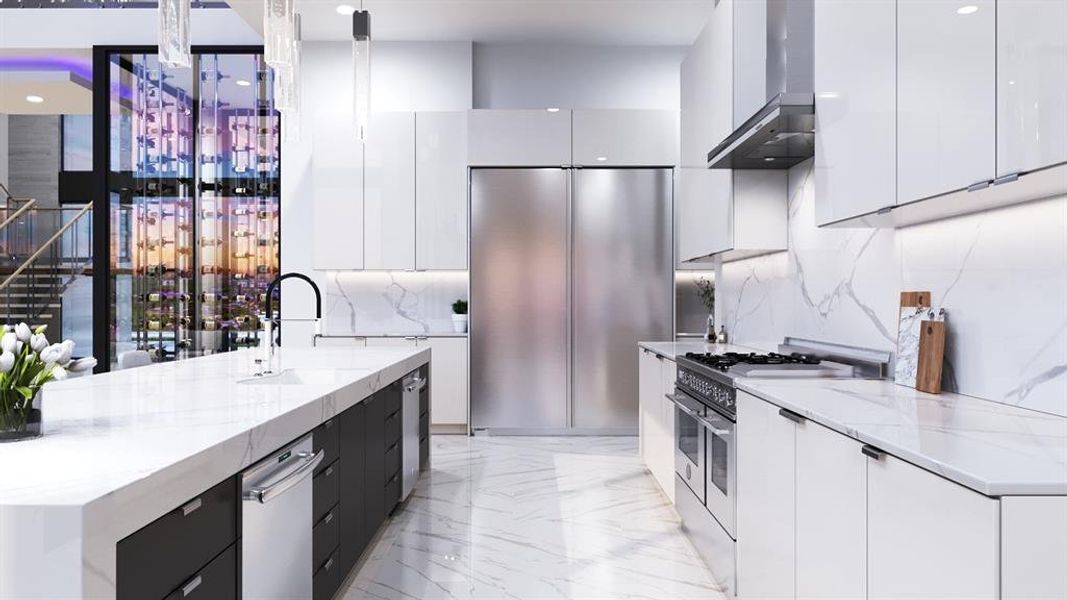 Furnished interior view inside a new home in , Frisco (Image 9).