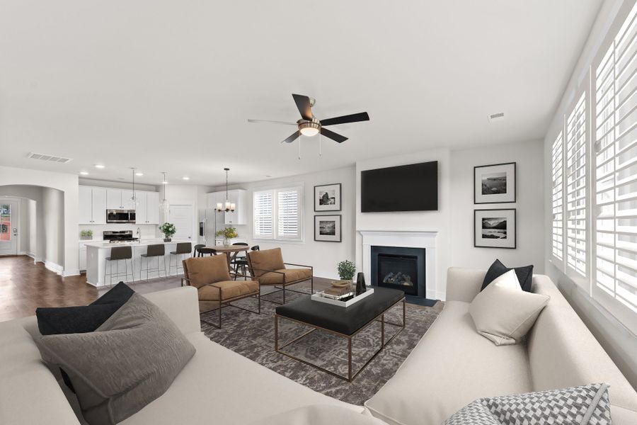 Greenbrier Living Room Furnished