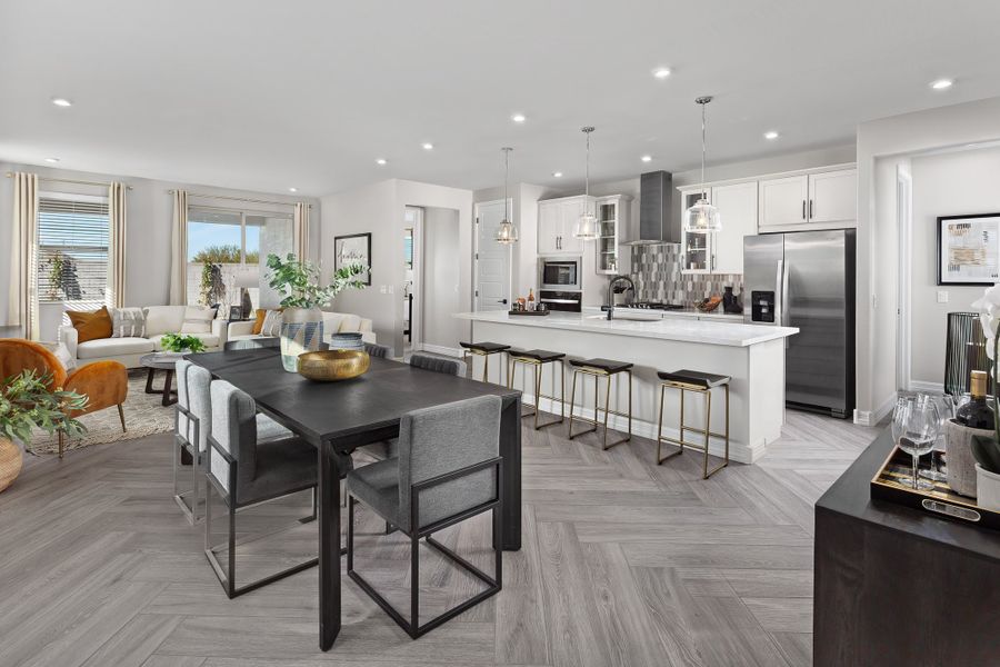 Representative furnished interior of a home built from the Pinehurst by Beazer Homes in Acacia Foothills at Estrella: Acacia Foothills II, Goodyear (Image 9).
