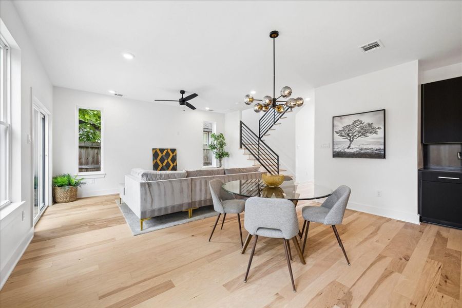 Furnished interior view inside a new home in , Houston (Image 11).