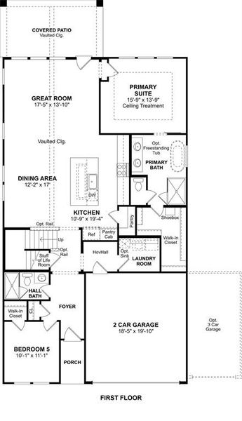 2D floor plan layout of this home in Creekshaw, Royse City, TX (Image 2). 2D floor plan layout of this home in Creekshaw, Royse City, TX (Image 2).