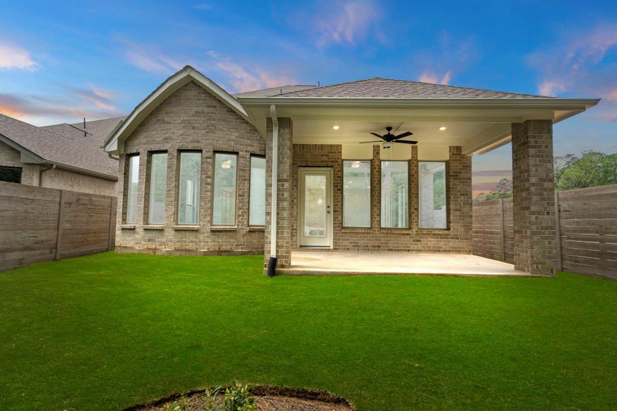 Exterior details and patio area of a home in Two Step Farm, Montgomery (Image 23). Exterior details and patio area of a home in Two Step Farm, Montgomery (Image 23).