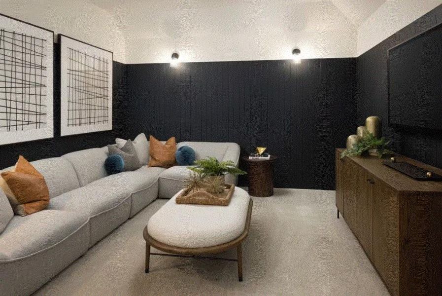 Photo of Pulte model home with same floor plan, not of actual home listed.