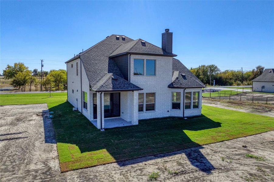 Exterior details and patio area of a home in Pioneer Estates, Blue Ridge (Image 3). Exterior details and patio area of a home in Pioneer Estates, Blue Ridge (Image 3).