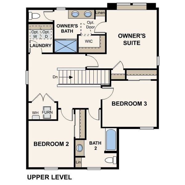 2D floor plan layout of this home in Legato, Commerce City, CO (Image 3).