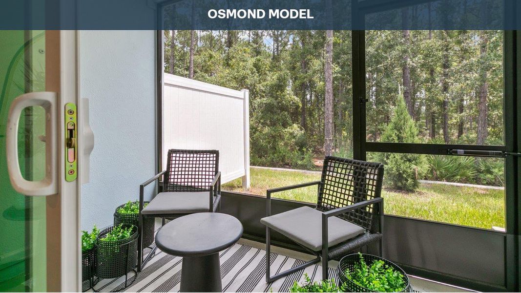 Exterior details and patio area of a home in Cordera Townhomes Express, St. Augustine (Image 3). Exterior details and patio area of a home in Cordera Townhomes Express, St. Augustine (Image 3).