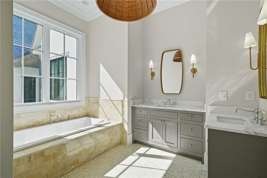 Furnished interior view inside a new home in Crossroads, Alpharetta (Image 6).