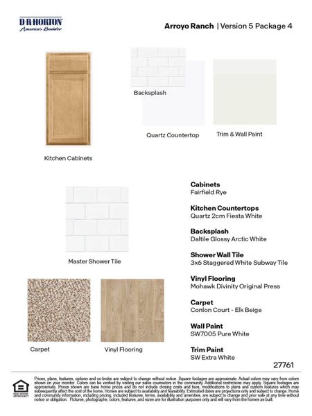 Sample of building materials used in homes in Arroyo Ranch, Seguin (Image 23).