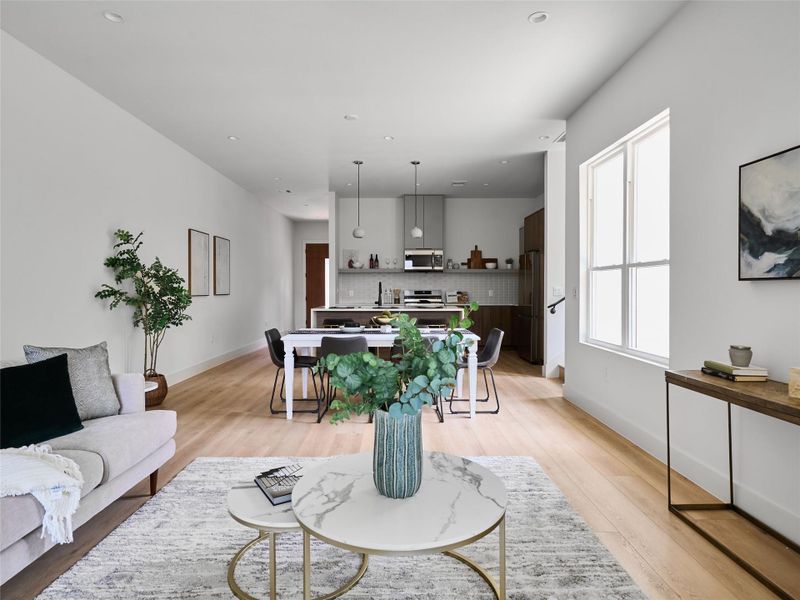 Furnished interior view inside a new home in , Austin (Image 19).