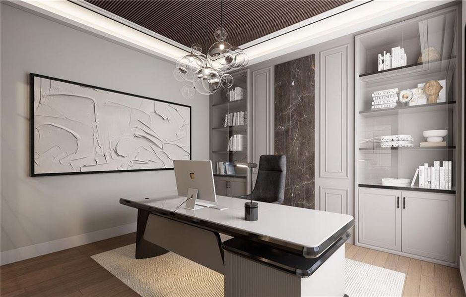 Furnished interior view inside a new home in , Fairburn (Image 8).