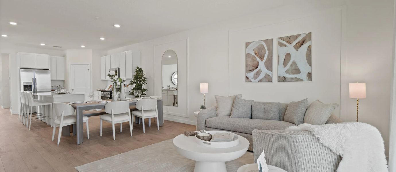 Representative furnished interior of a home built from the Napa by Lennar in Sanctuary at Wellness Ridge, Clermont (Image 4).