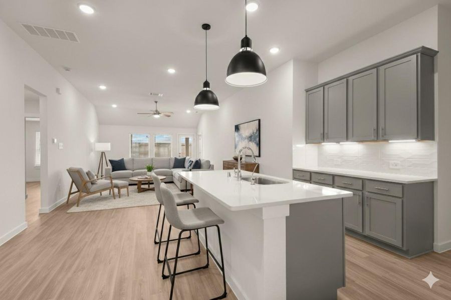 Furnished interior view inside a new home in Ambrose, La Marque (Image 8). Furnished interior view inside a new home in Ambrose, La Marque (Image 8).