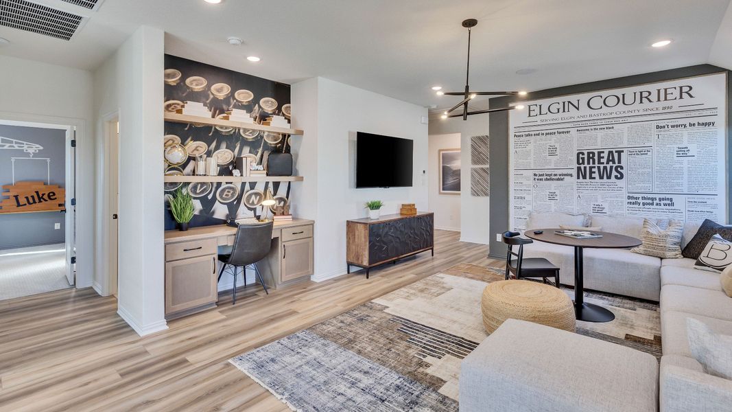Representative furnished interior of a home built from the Tahiti by DRB Homes in Briarwood, Elgin (Image 8). Representative furnished interior of a home built from the Tahiti by DRB Homes in Briarwood, Elgin (Image 8).