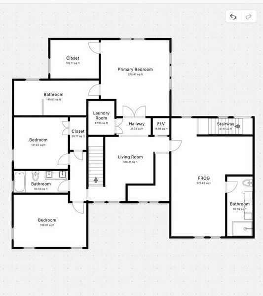 2D floor plan layout of this home in , Mount Pleasant, SC (Image 4).