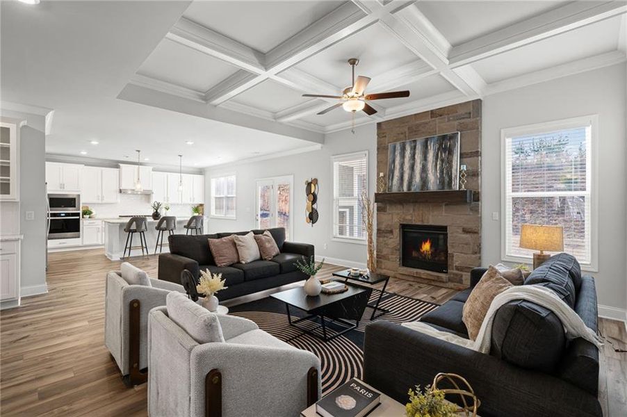 Furnished interior view inside a new home in Overlook at Marina Bay, Gainesville (Image 29).