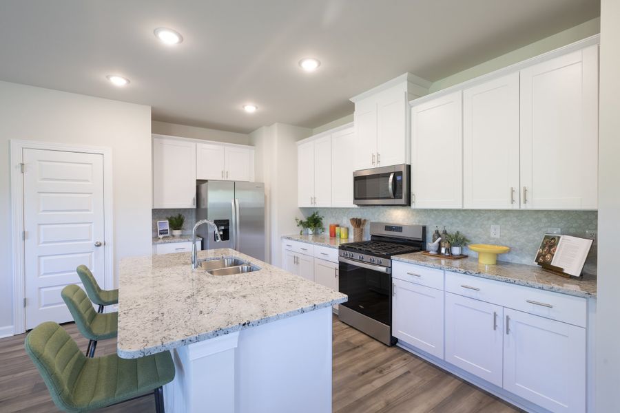 Furnished interior view inside a new home in Village at White Pine, Pendleton (Image 2).