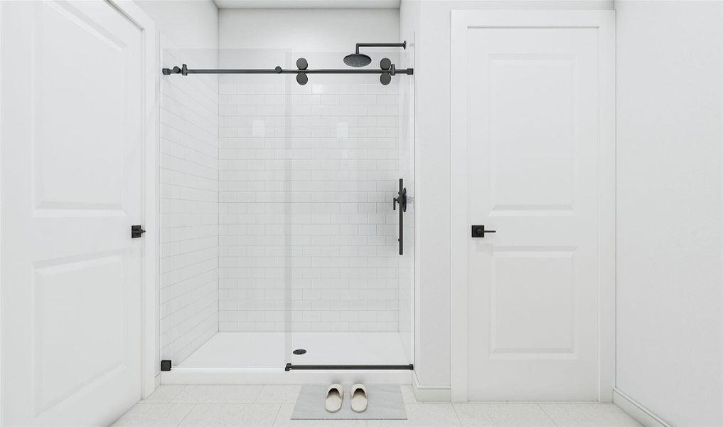 Serene primary bath (*Artist rendering used for illustration purposes only.)