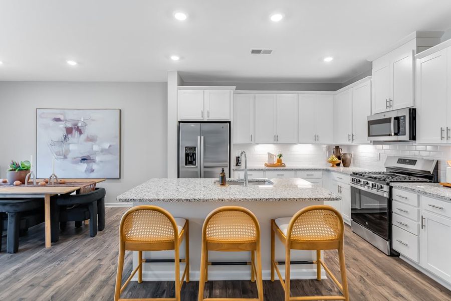 Furnished interior view inside a new home in Magnolia Townes, Wendell (Image 8).