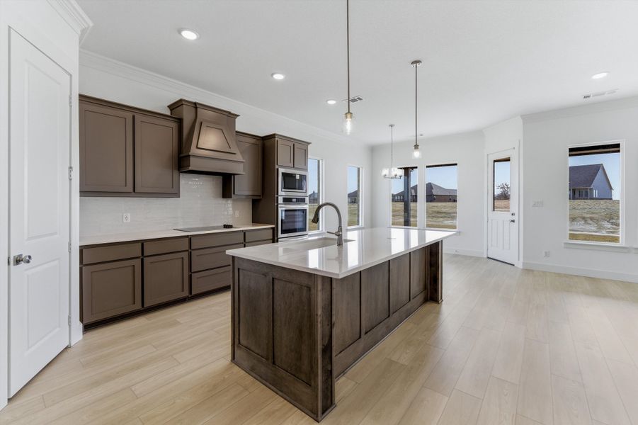 Furnished interior view inside a new home in Eagle Ridge Estates, Weatherford (Image 9).