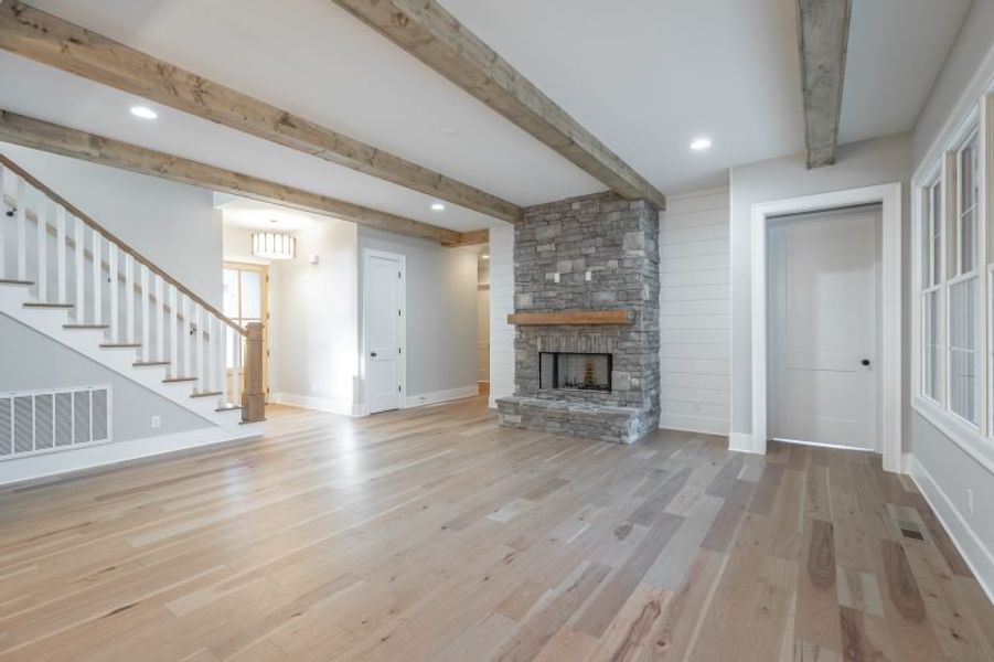 Representative unfurnished interior of a home built from the Carolina B by Riverstone Construction, LLC in Faith View, Ooltewah (Image 24). Representative unfurnished interior of a home built from the Carolina B by Riverstone Construction, LLC in Faith View, Ooltewah (Image 24).
