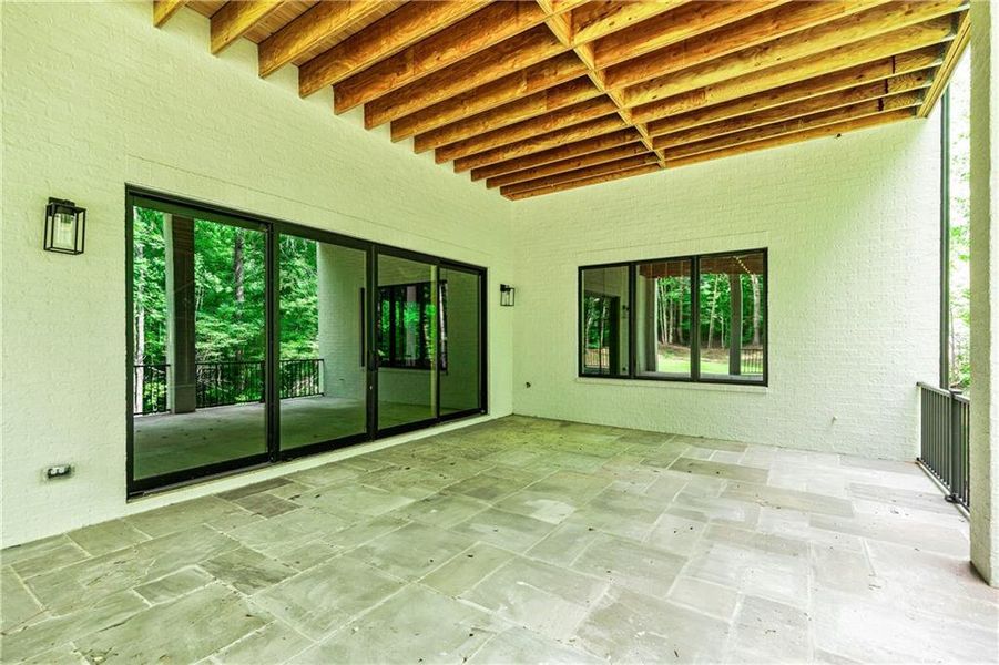 Exterior details and patio area of a home in , Newnan (Image 43).