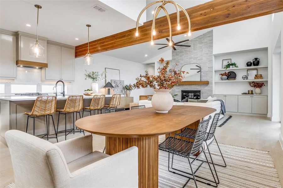 Furnished interior view inside a new home in , Dallas (Image 11).