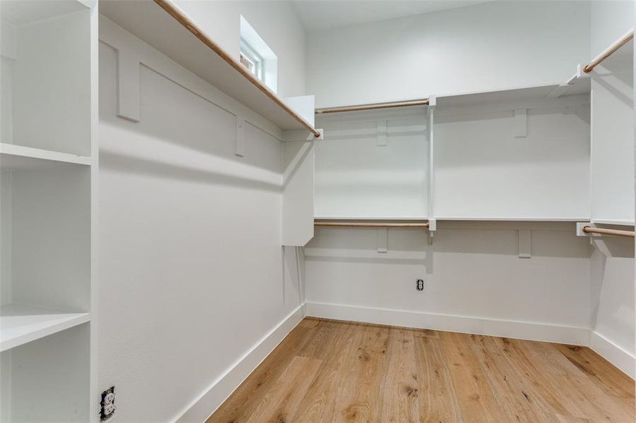 Primary closet Primary closet