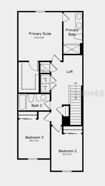 2D floor plan layout of this home in The Towns at Tiburon, Nokomis, FL (Image 5). 2D floor plan layout of this home in The Towns at Tiburon, Nokomis, FL (Image 5).