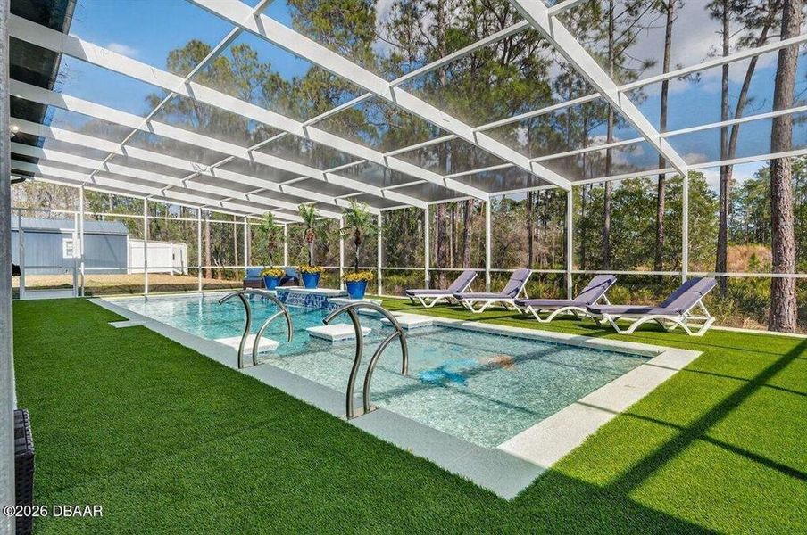 Exterior details and patio area of a home in , Ormond Beach (Image 19). Exterior details and patio area of a home in , Ormond Beach (Image 19).