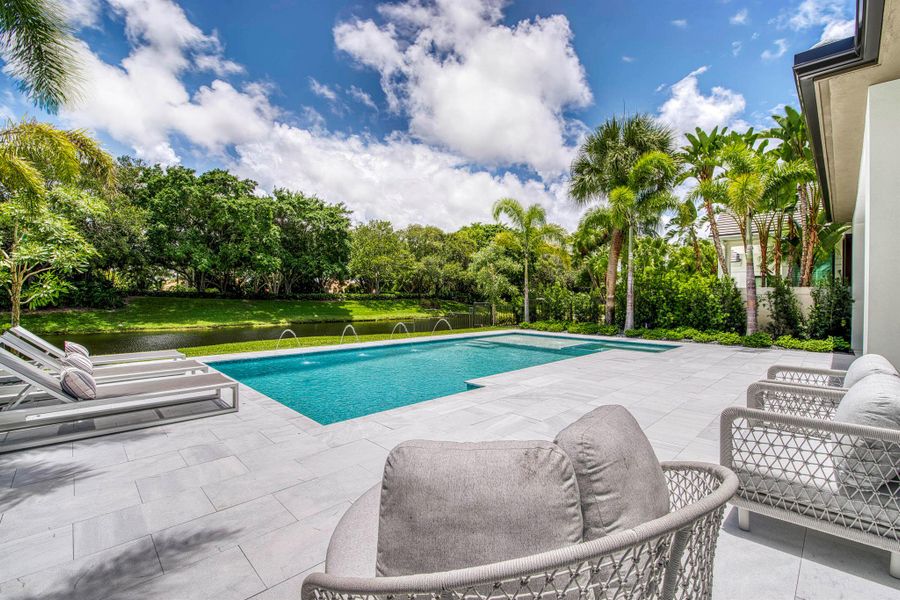 Exterior details and patio area of a home in , Palm Beach Gardens (Image 32).