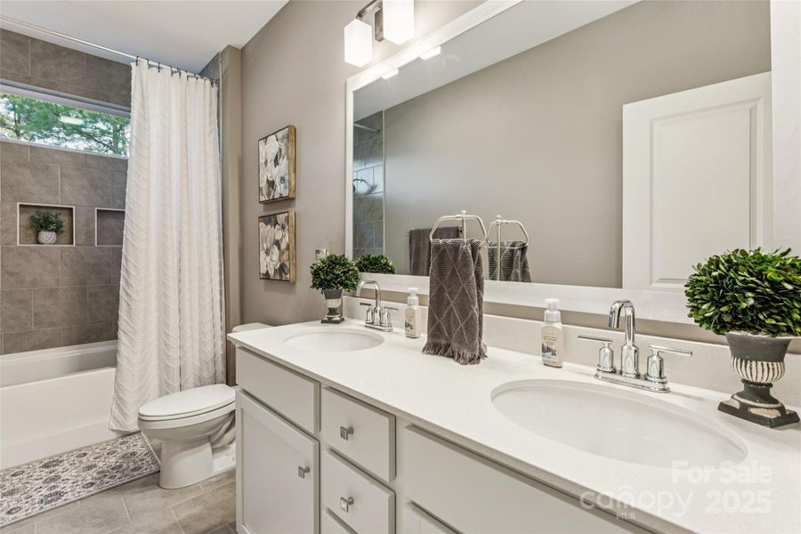 Furnished interior view inside a new home in , Indian Trail (Image 33). Furnished interior view inside a new home in , Indian Trail (Image 33).