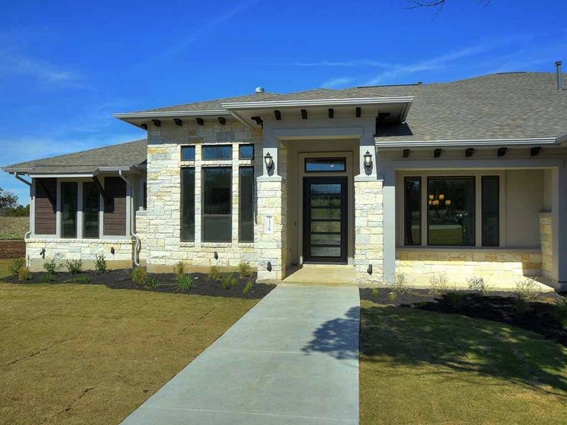 Image 190 representing the Santa Barbara II by Giddens Homes in Scofield Farms Estates, Georgetown, TX.
