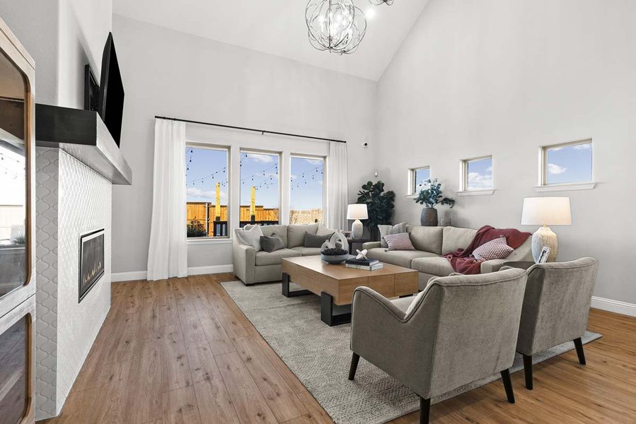Furnished interior view inside a new home in Meadow Run, Melissa (Image 7).