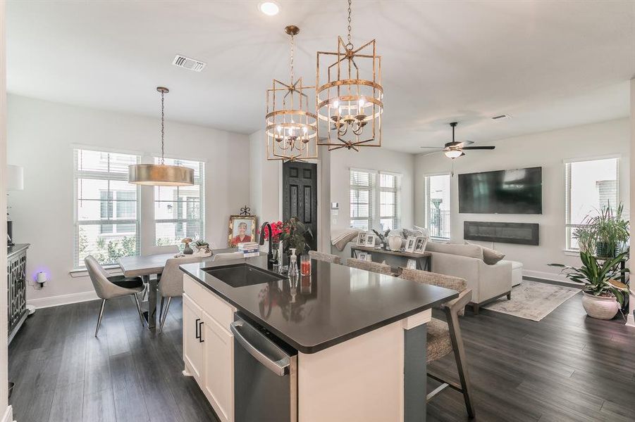 Furnished interior view inside a new home in , Arlington (Image 35).