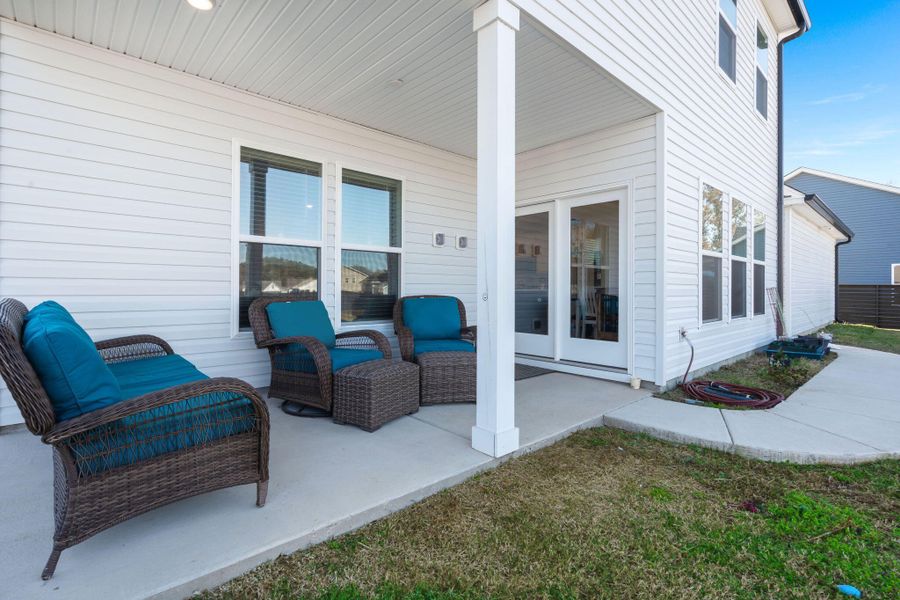 Exterior details and patio area of a home in Timothy Lakes, Ridgeville (Image 27). Exterior details and patio area of a home in Timothy Lakes, Ridgeville (Image 27).