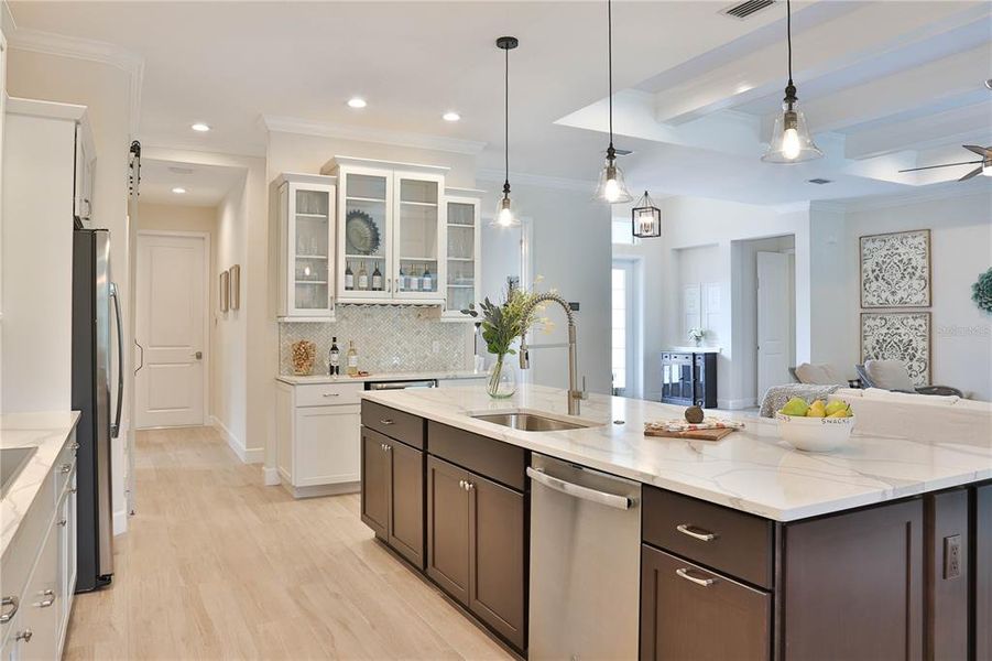 Furnished interior view inside a new home in , Sarasota (Image 9).