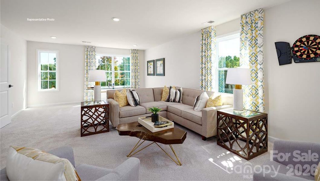 Furnished interior view inside a new home in Falls Cove, Troutman (Image 38).