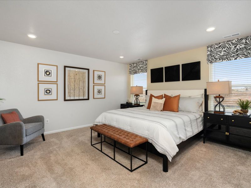 Furnished interior view inside a new home in Lorson Ranch: The Trail Collection, Colorado Springs (Image 12).