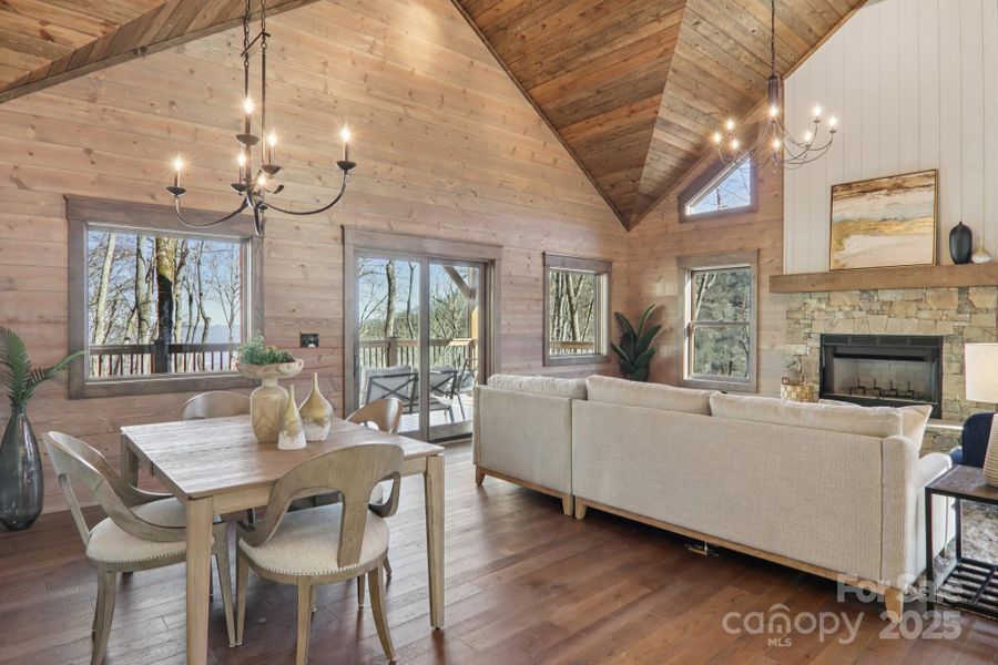 Furnished interior view inside a new home in , Maggie Valley (Image 4).