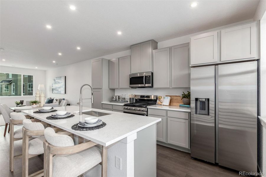 Furnished interior view inside a new home in The Commons at Victory Ridge, Colorado Springs (Image 8).